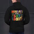Back To School Hooray It's Art Day Art Teacher Artist Men's Hoodie Back Print, gift for family, gift for coworker