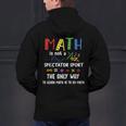 Back To School Math Is Not A Spectator Sport Math Teacher Men's Hoodie Back Print, gift for family, gift for coworker Back To School Math Is Not A Spectator Sport Math Teacher Men's Hoodie Back Print, gift for family, gift for coworker