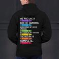 Back To School Teacher We Are Like A Box Of Crayons Men's Hoodie Back Print, gift for family, gift for coworker Back To School Teacher We Are Like A Box Of Crayons Men's Hoodie Back Print, gift for family, gift for coworker