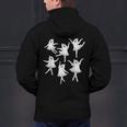 Ballet Ghost Dancer Spooky Dance Teacher Halloween Costume Men's Hoodie Back Print, gift for family, gift for coworker
