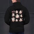 Ballet Ghost Ballet Dancer Spooky Dance Teacher Halloween Men's Hoodie Back Print, gift for family, gift for coworker