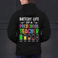 Battery Life Of a Preschool School Teacher School Week Men's Hoodie Back Print, gift for family, gift for coworker Battery Life Of a Preschool School Teacher School Week Men's Hoodie Back Print, gift for family, gift for coworker