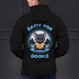 Batty About Books Lover Teacher Librarian Bookish Halloween For Men Women Kids Men's Hoodie Back Print, gift for family, gift for coworker