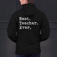 Best Teacher Ever Best Teacher Ever T-Shirt For Men Women Men's Hoodie Back Print, gift for family, gift for coworker