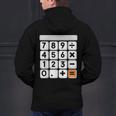 Calculator Easy Halloween Costume For Math Teacher Men's Hoodie Back Print, gift for family, gift for coworker