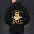 You Can't Scare Me I'm A SPED Teacher Halloween Ghost Men's Hoodie Back Print, gift for family, gift for coworker