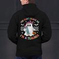 You Can't Scare Me I'm A Teacher Ghost Happy Halloween Men's Hoodie Back Print, gift for family, gift for coworker