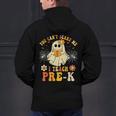 You Can't Scare Me I Teach Pre-K Halloween Teacher Ghost Men's Hoodie Back Print, gift for family, gift for coworker