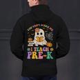 You Can't Scare Me I Teach Pre-k Teacher Halloween Ghost Men Women Kids Men's Hoodie Back Print, gift for family, gift for coworker