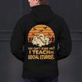 You Can't Scare Me I Teach Social Studies Teacher Halloween Men's Hoodie Back Print, gift for family, gift for coworker