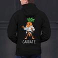 Carrate Karate Carrot Student Teacher Trainee Trainor Men's Hoodie Back Print, gift for family, gift for coworker