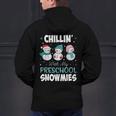 Chillin' With My Preschool Snowmies Teacher Christmas Men Women Kids Men's Hoodie Back Print, gift for family, gift for coworker