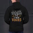 Choir Teacher I Hear Voices Chorister Church Choral Music Men's Hoodie Back Print, gift for family, gift for coworker