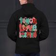 Christmas Coquette Bow Teacher Teach Love Inspire Men's Hoodie Back Print, gift for family, gift for coworker