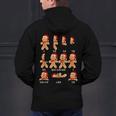 Christmas Math Teacher Equation Gingerbread With Santa Hat Men Women Men's Hoodie Back Print, gift for family, gift for coworker