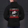 Christmas Math Teacher Hippopotenuse Math Lovers Xmas Men's Hoodie Back Print, gift for family, gift for coworker