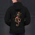 Christmas Musical Note Music Lover Teacher Sing Carols Jesus Men's Hoodie Back Print, gift for family, gift for coworker
