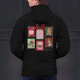 Christmas Teacher Stamps Men's Hoodie Back Print, gift for family, gift for coworker