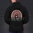 Coffee Gives Me Teacher Powers Leopard Rainbow Teacher Men's Hoodie Back Print, gift for family, gift for coworker Coffee Gives Me Teacher Powers Leopard Rainbow Teacher Men's Hoodie Back Print, gift for family, gift for coworker
