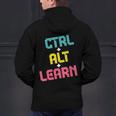 Computer Teacher Back To School Kids Ctrl Alt Learn Men's Hoodie Back Print, gift for family, gift for coworker Computer Teacher Back To School Kids Ctrl Alt Learn Men's Hoodie Back Print, gift for family, gift for coworker