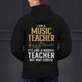 Cool Music Teacher Art For Men Women School Orchestra Coach Men's Hoodie Back Print, gift for family, gift for coworker