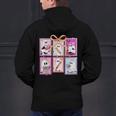 Coquette Bow Spooky Teacher Ghost Halloween Trick Or Teach Men's Hoodie Back Print, gift for family, gift for coworker