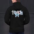 Coquette Bow Teach Teacher Happy First Day Back To School Men's Hoodie Back Print, gift for family, gift for coworker Coquette Bow Teach Teacher Happy First Day Back To School Men's Hoodie Back Print, gift for family, gift for coworker