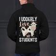 Cow Teacher Lover Men's Hoodie Back Print, gift for family, gift for coworker Cow Teacher Lover Men's Hoodie Back Print, gift for family, gift for coworker