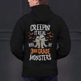 Creepin It Real With My 3rd Grade Monsters Halloween Teacher Men's Hoodie Back Print, gift for family, gift for coworker Creepin It Real With My 3rd Grade Monsters Halloween Teacher Men's Hoodie Back Print, gift for family, gift for coworker