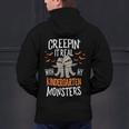 Creepin It Real Kindergarten Monsters Halloween Teacher Men's Hoodie Back Print, gift for family, gift for coworker Creepin It Real Kindergarten Monsters Halloween Teacher Men's Hoodie Back Print, gift for family, gift for coworker