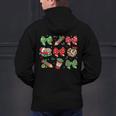 Cute Coquette Pencil Bow Christmas School Teacher Student Men's Hoodie Back Print, gift for family, gift for coworker Cute Coquette Pencil Bow Christmas School Teacher Student Men's Hoodie Back Print, gift for family, gift for coworker