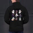 Cute Ghost Cat Playing Musical Halloween Music Teacher Men's Hoodie Back Print, gift for family, gift for coworker Cute Ghost Cat Playing Musical Halloween Music Teacher Men's Hoodie Back Print, gift for family, gift for coworker