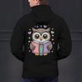 Cute Reading Owl Book Lover Teacher Librarian Bookworm Men's Hoodie Back Print, gift for family, gift for coworker Cute Reading Owl Book Lover Teacher Librarian Bookworm Men's Hoodie Back Print, gift for family, gift for coworker