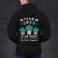 Cute SPED Teacher Special Education Cactus SPED Teacher Men's Hoodie Back Print, gift for family, gift for coworker