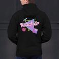 Cute Teacher Shirt 80's 90's Style Retro Old School Teacher For Men Women Men's Hoodie Back Print, gift for family, gift for coworker