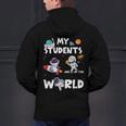 Cute Teacher My Students Are Out-Of This World Space Men's Hoodie Back Print, gift for family, gift for coworker