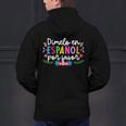 Dimelo En EspañOl Maestra De EspañOl Spanish Teacher Men's Hoodie Back Print, gift for family, gift for coworker Dimelo En EspañOl Maestra De EspañOl Spanish Teacher Men's Hoodie Back Print, gift for family, gift for coworker