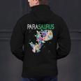 Dino Para Professional Teacher Collection T-Rex Dinosaur Paraeducator Assistant Teacher Men's Hoodie Back Print, gift for family, gift for coworker