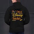 Disney Back To School I'm A Disney Teacher Crafty Logo Men's Hoodie Back Print, gift for family, gift for coworker