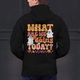 What Are We Doing Today Halloween PE Spooky Teacher Men's Hoodie Back Print, Pe Teacher Hoodies, gift for family, gift for coworker