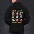 What Are We Doing Today PE Teacher Snowman Christmas Men's Hoodie Back Print, Pe Teacher Hoodies, gift for family, gift for coworker