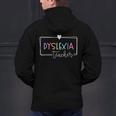 Dyslexia Awareness Therapist Reading Specialist Teacher Men's Hoodie Back Print, gift for family, gift for coworker Dyslexia Awareness Therapist Reading Specialist Teacher Men's Hoodie Back Print, gift for family, gift for coworker