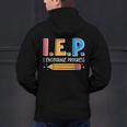 I E P I Encourage Progress Special Education Teacher Men's Hoodie Back Print, gift for family, gift for coworker I E P I Encourage Progress Special Education Teacher Men's Hoodie Back Print, gift for family, gift for coworker