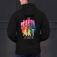 Earth Without Art Is Just Eh Painting Artist Pun Art Teacher Men's Hoodie Back Print, gift for family, gift for coworker