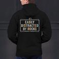 Easily Distracted By Rocks Geology Teacher Men's Hoodie Back Print, gift for family, gift for coworker Easily Distracted By Rocks Geology Teacher Men's Hoodie Back Print, gift for family, gift for coworker