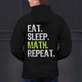 Eat Sleep Math Repeat Teacher Lover Men's Hoodie Back Print, gift for family, gift for coworker Eat Sleep Math Repeat Teacher Lover Men's Hoodie Back Print, gift for family, gift for coworker