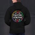 Educational Wingman Assistant Teaching a School Teacher Aide Men's Hoodie Back Print, gift for family, gift for coworker Educational Wingman Assistant Teaching a School Teacher Aide Men's Hoodie Back Print, gift for family, gift for coworker