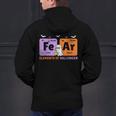 Elements Of Halloween Fear Periodically Chemistry Teacher Men's Hoodie Back Print, gift for family, gift for coworker