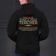ENGLISH TEACHER Definition Vintage Tee T-Shirt Men's Hoodie Back Print, English Teacher Hoodies, gift for family, gift for coworker