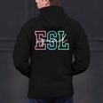 ESL Squad Teacher English As A Second Language Men's Hoodie Back Print, Esl Teacher Hoodies, English Teacher Hoodies, gift for family, gift for coworker